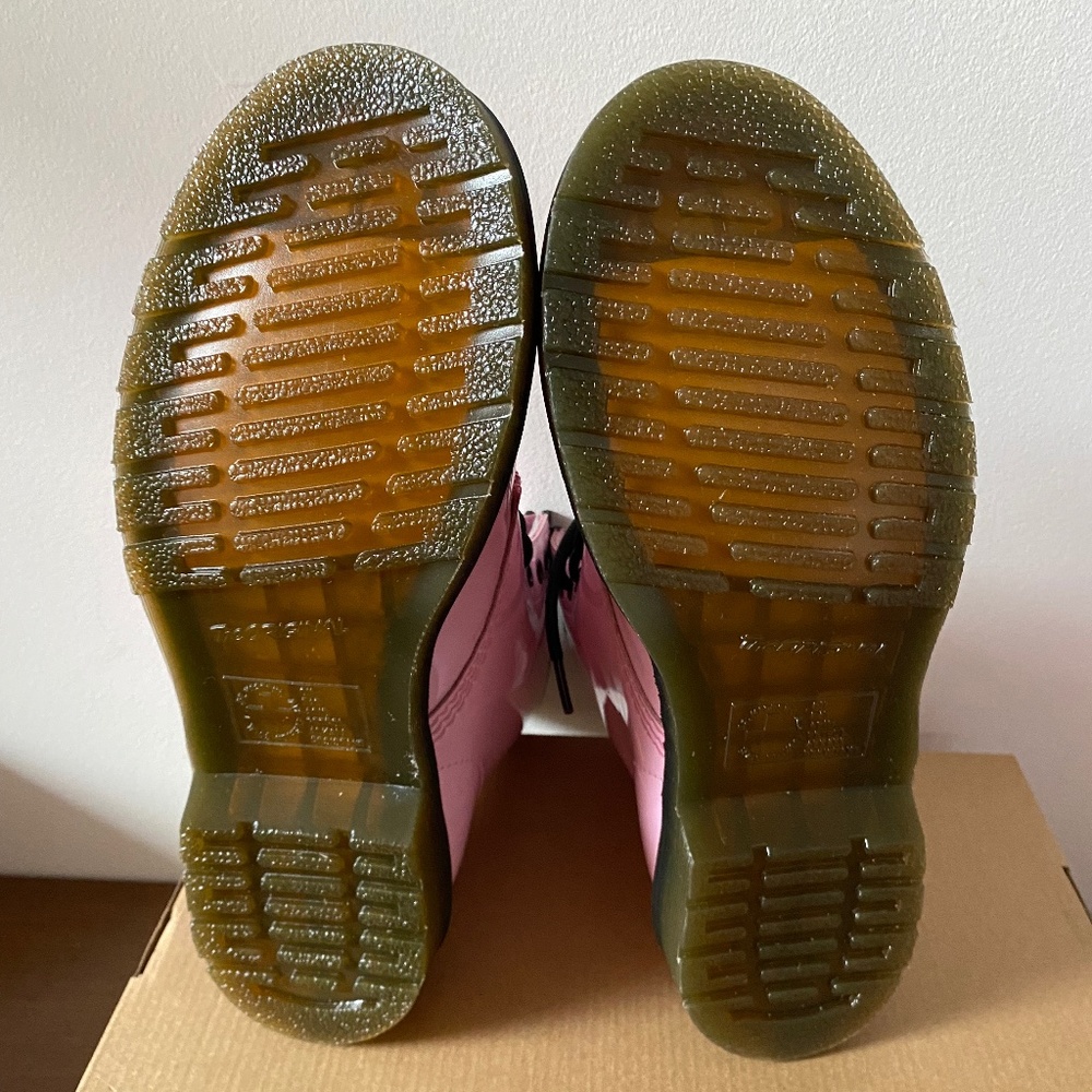 Dr. Martens Pink Patent 8-Eye Combat Boots - Picture 10 of 11